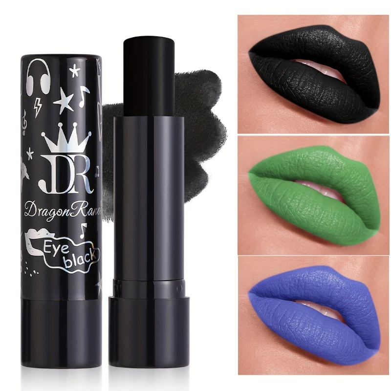 Halloween Makeup Gothic Lipstick Dramatic Makeup Black Green - Temu