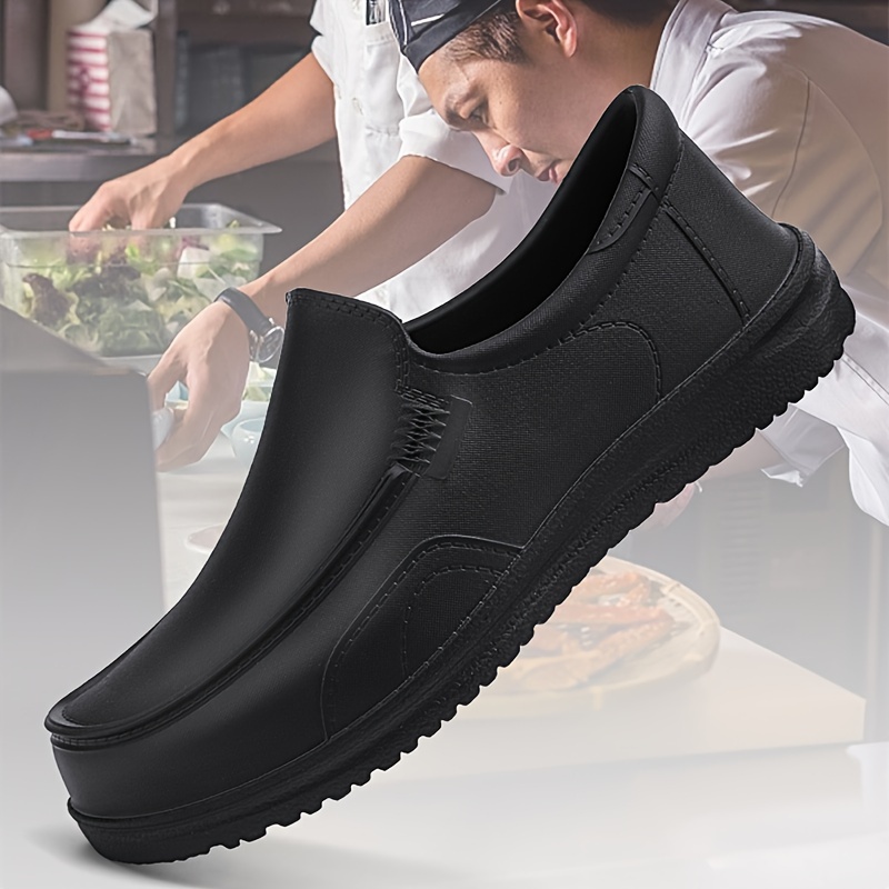 Zapatos Servicio Alimentos Hombres, Zapatos Antideslizantes Resistentes  Aceite, Zapatos Chef Seguridad En Cocina, Zapatos Trabajo - Calzado Hombre  - Temu