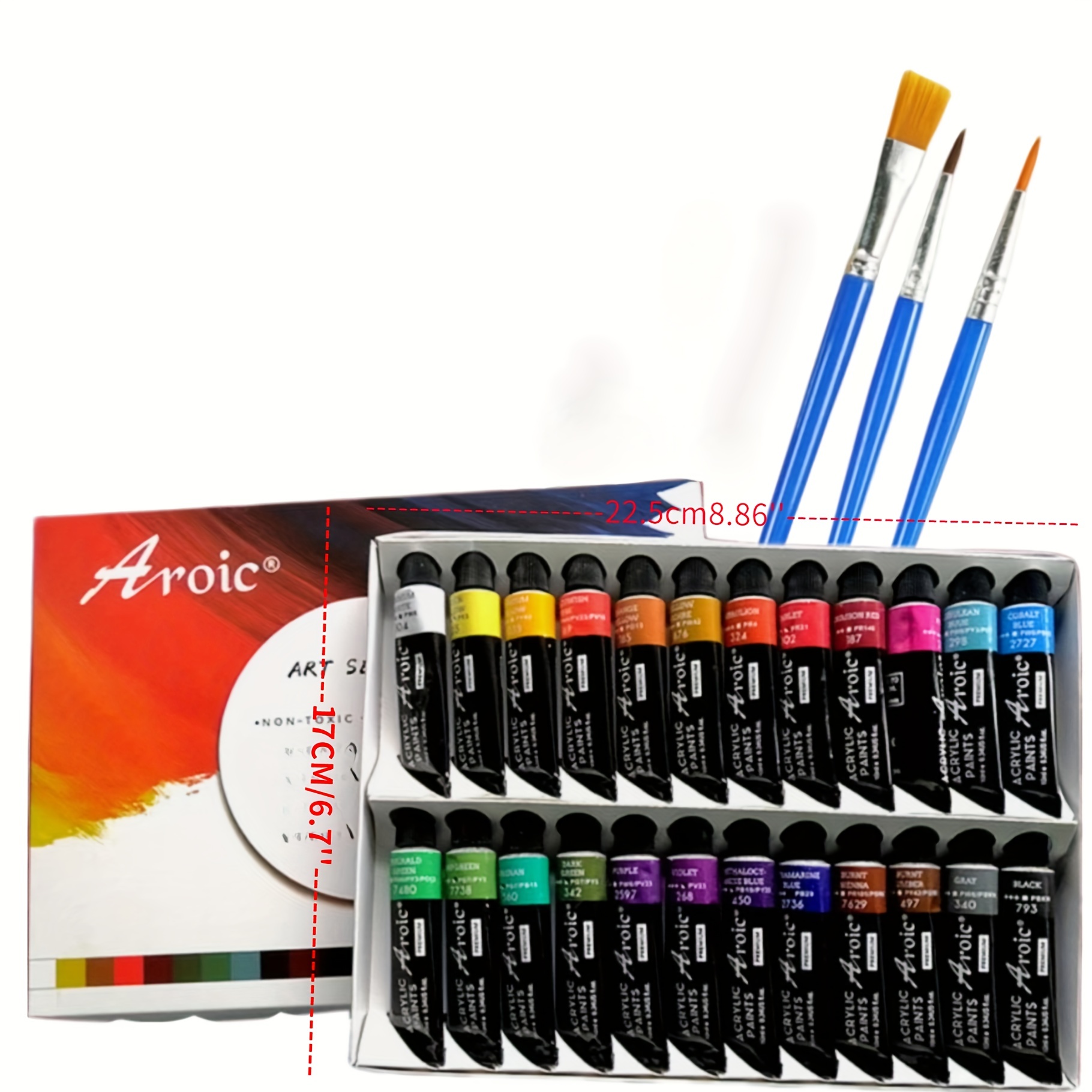 12/24 Colors Professional Acrylic Paint Set 20ml Drawing Painting