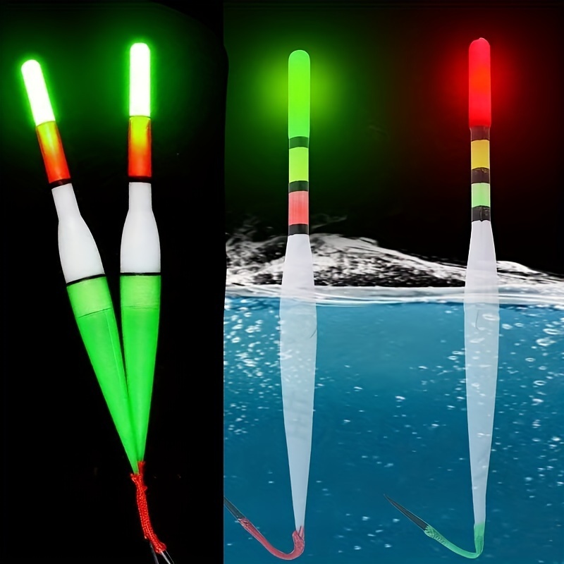 Fishing Glow Sticks for Bobbers, LED Night Fishing Float Lights, LED  Fishing Bobbers, Fishing Rod Bell Alarm Light Sticks Float Glow Stick Night