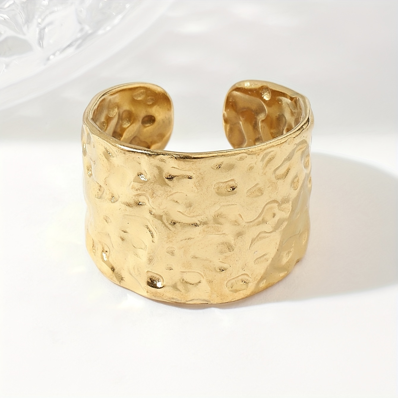 Adjustable Vintage Leopard Print Stainless Steel Ring