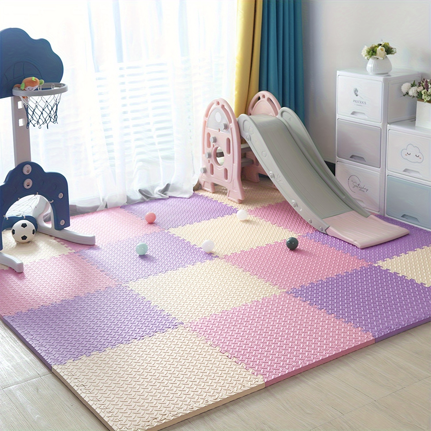 Alfombrilla de juego para ejercicios de rompecabezas para de 36 piezas con  baldosas entrelazadas de espuma EVA para ejercicio Zulema Puzzle Play Mat  para niños