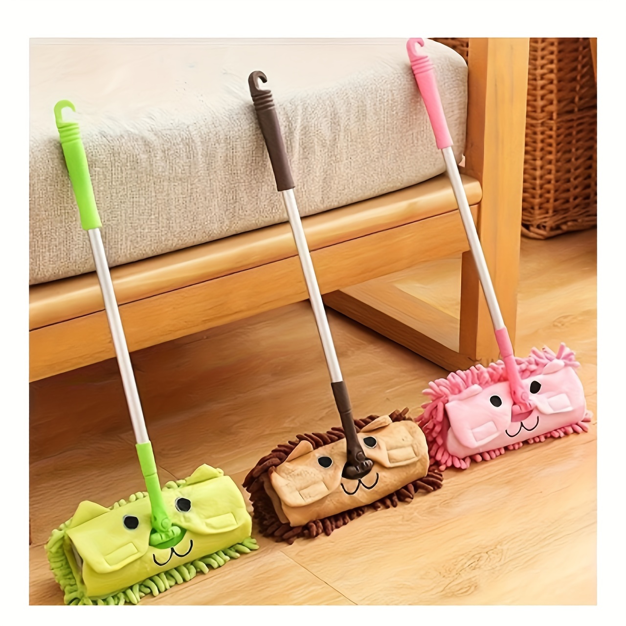 1pc mini dual use household cleaning mop portable plastic floor cleaning toy for living room bedroom kitchen and hard floors back to school cleaning supplies details 0