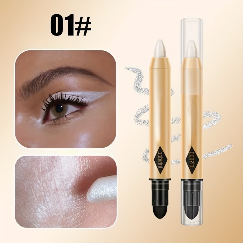 1 Pearly Eyeshadow Lipstick Stick Pencil Waterproof Glitter - Temu