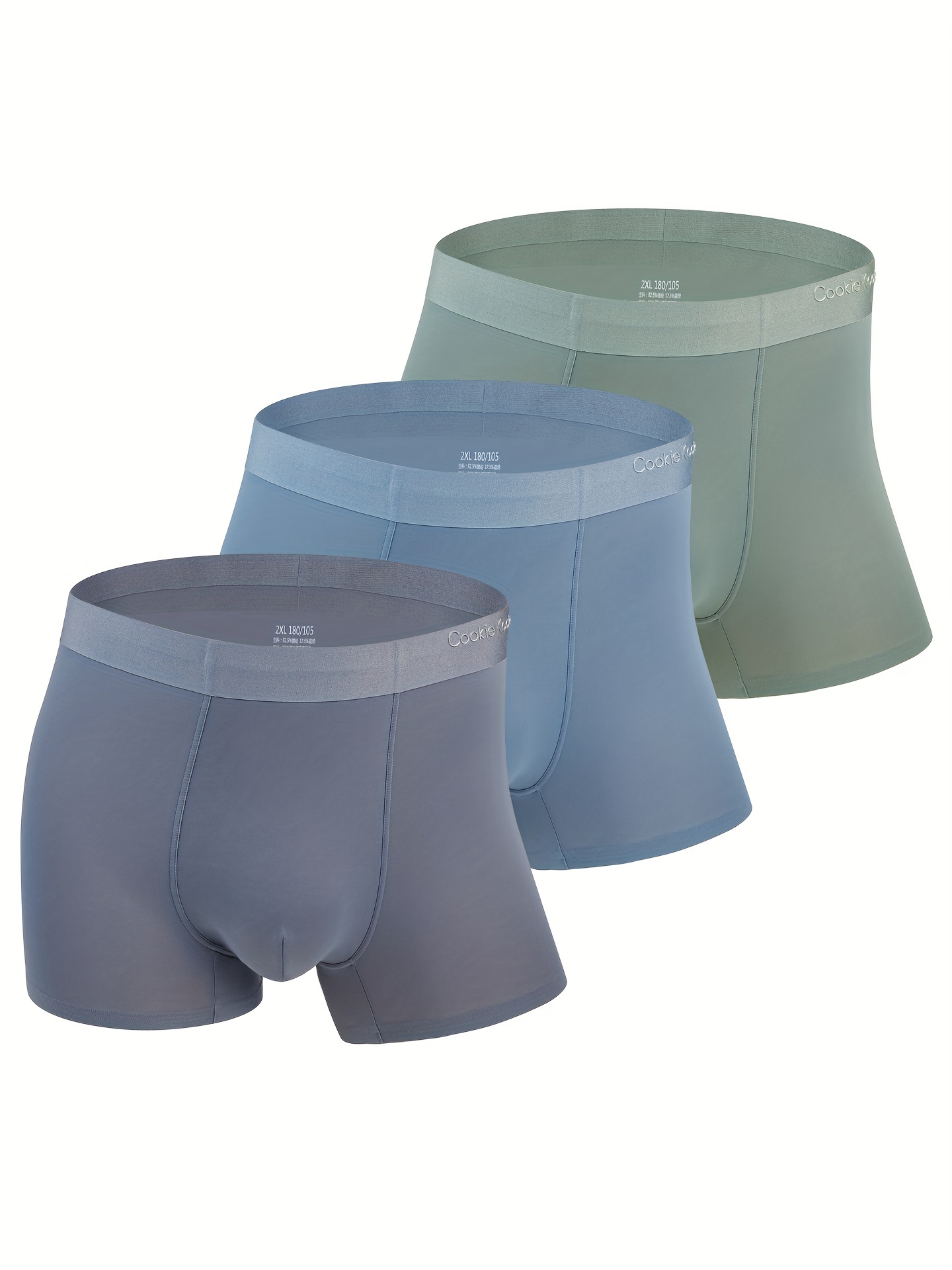 Fashionable Men's Boxer Pants U-shaped Ice Silk Traceless Elephant Trunk  Underpa