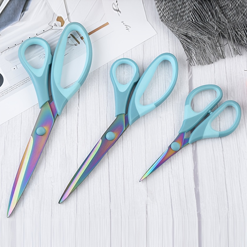 Scissors, iBayam 8 inch Multipurpose Scissors Bulk 3-Pack, Ultra Sharp Blade Shears, Comfort-Grip Handles, Sturdy Sharp Scissors for Office Home