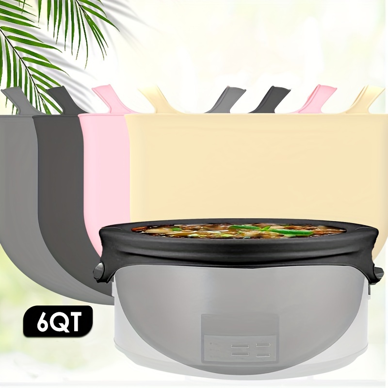 Stew Pot Silicone Liners Silicone Material Crock-pot Liners Large Capacity  Slow-stew Cooker Internal Pad