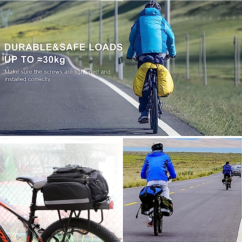 Portaequipajes para bicicleta, estante trasero de carga, soporte para bolsa  de ciclismo, estante para maletero, accesorios