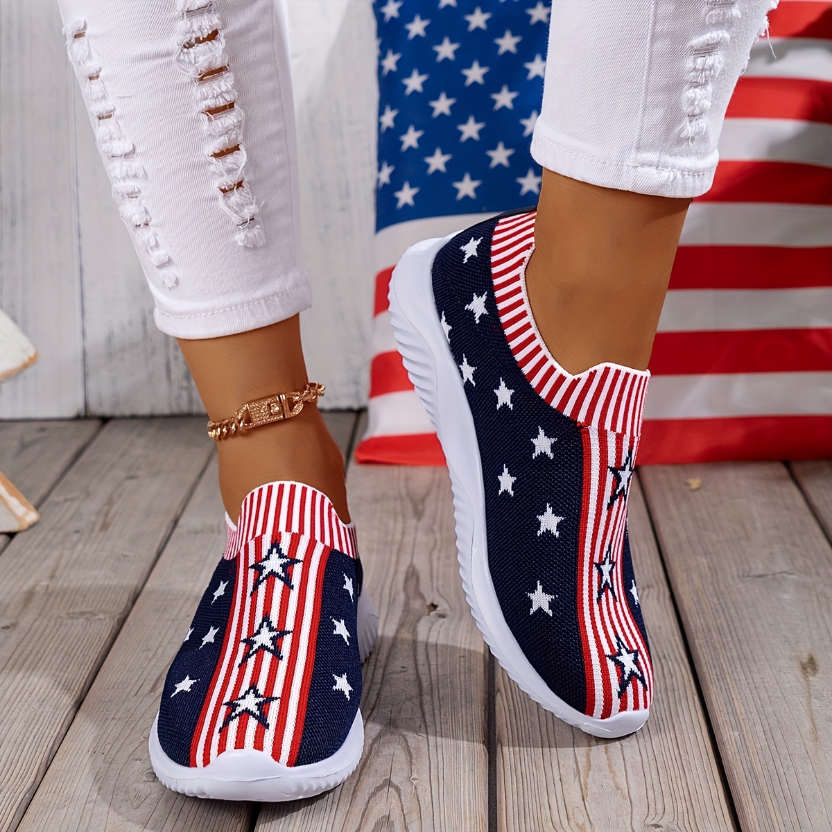 Patriotic on sale running shoes