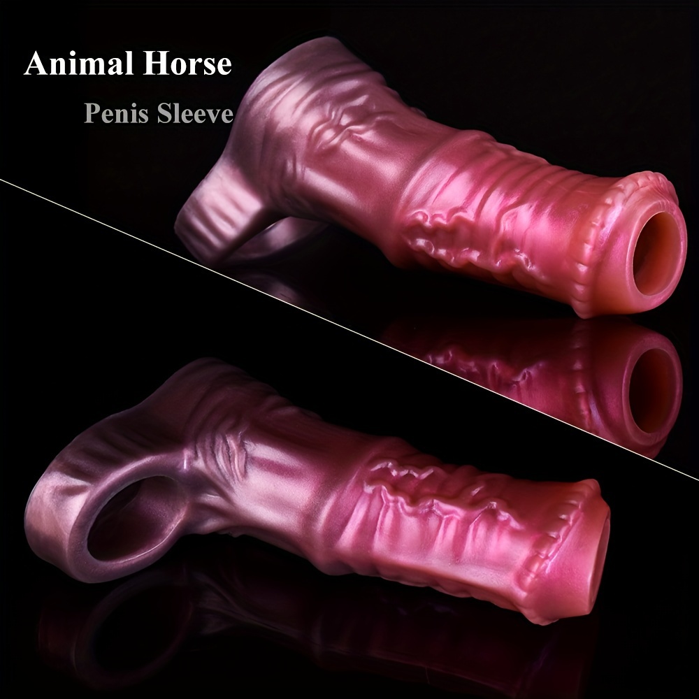 1pc animal horse sleeve ejaculation - Temu