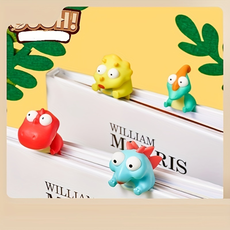 Conjunto de marcadores de papel para libros con lindos personajes