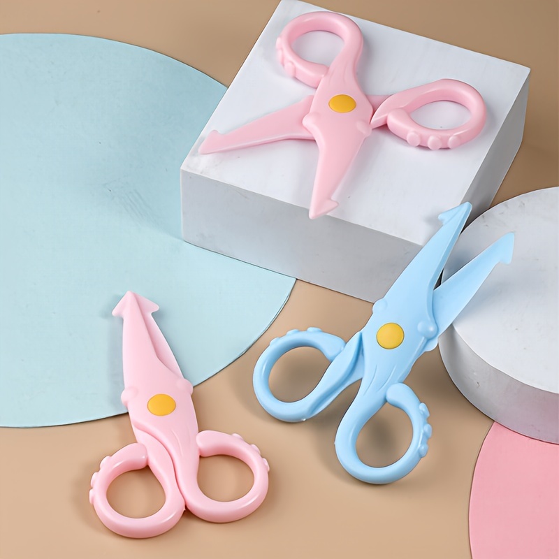 2pcs Safety Scissors, Squid Scissors, Cute Squid Scissors, Mini Plastic  Scissors, Don't Miss These Great Deals