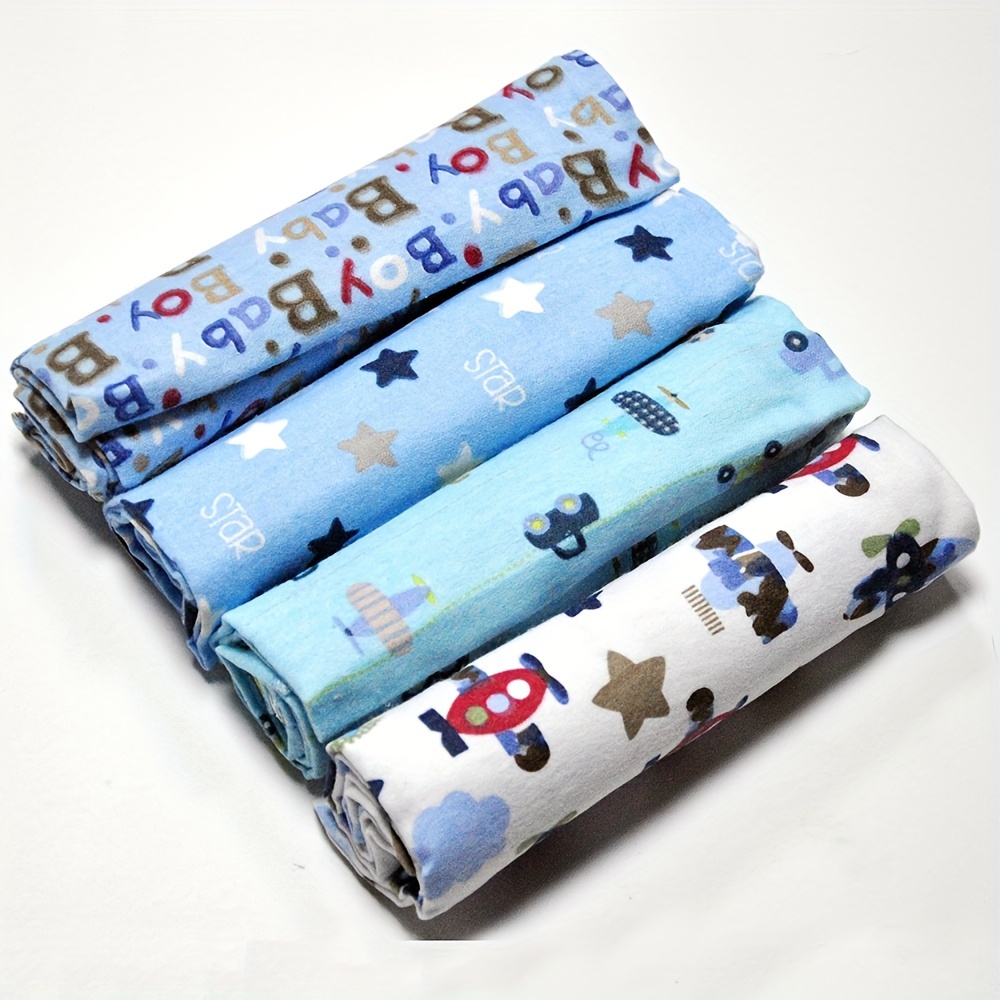 flannel swaddle blankets receiving blankets   cotton 4pcs   30 x 30 inch for home decor halloween christmas gift details 10