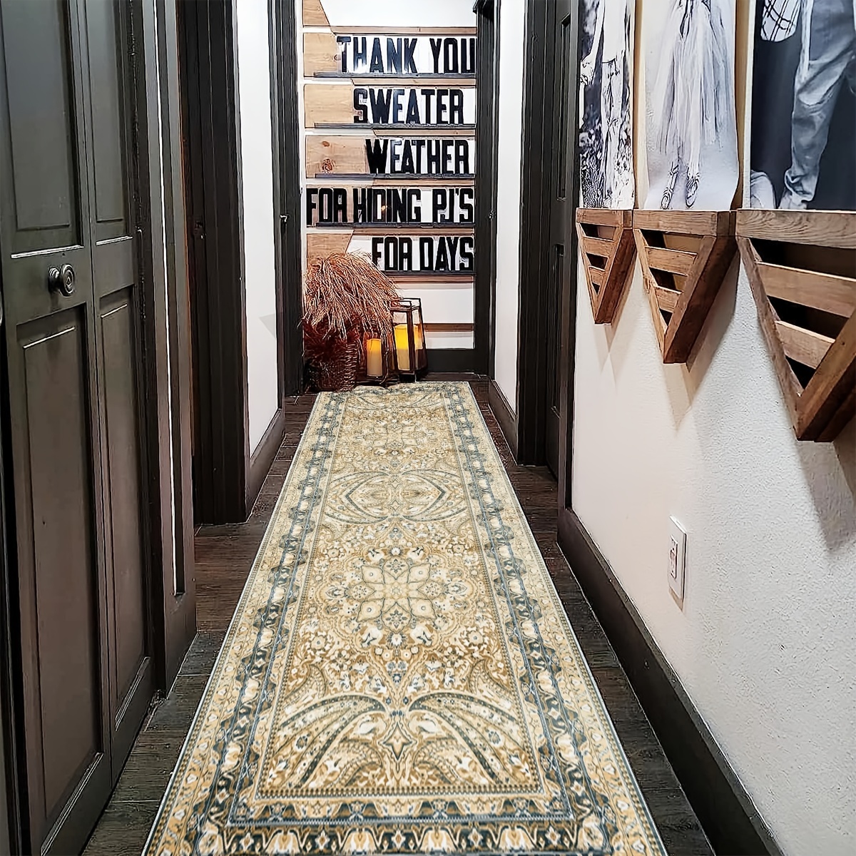 runrug Hallway Carpet Runner Non Slip Extra Long Rug Kitchen Heavy