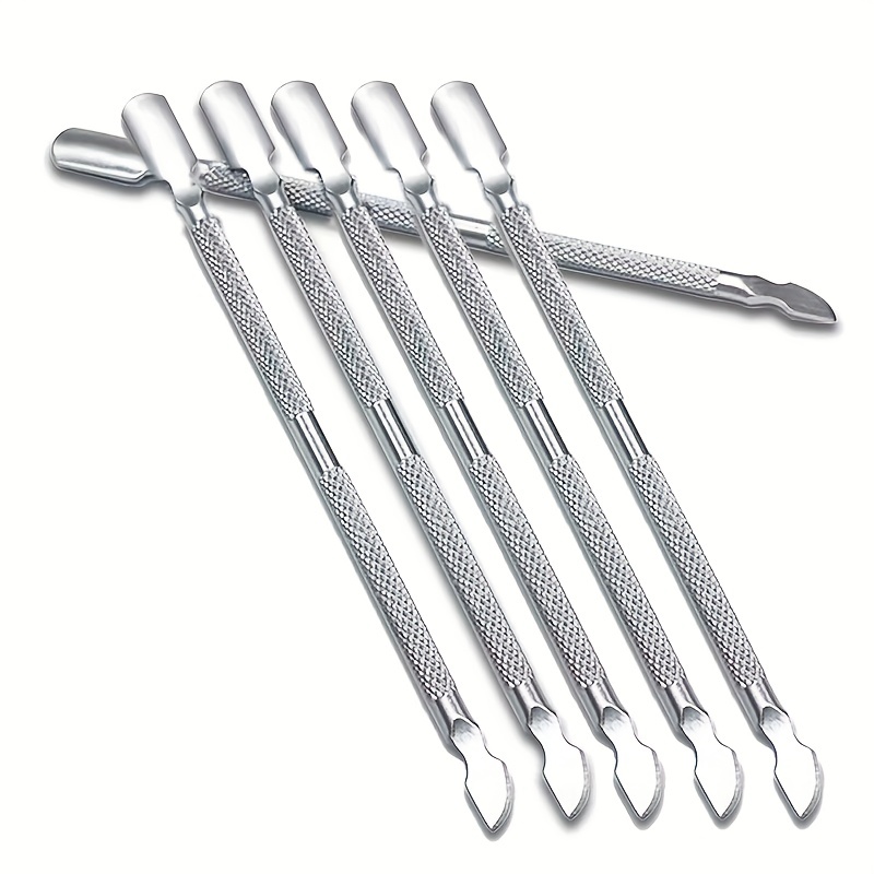 

Double-ended Stainless Steel Cuticle Pusher Dead Skin Push Remover For Pedicure Manicure Nail Art Cleaner Care Tool