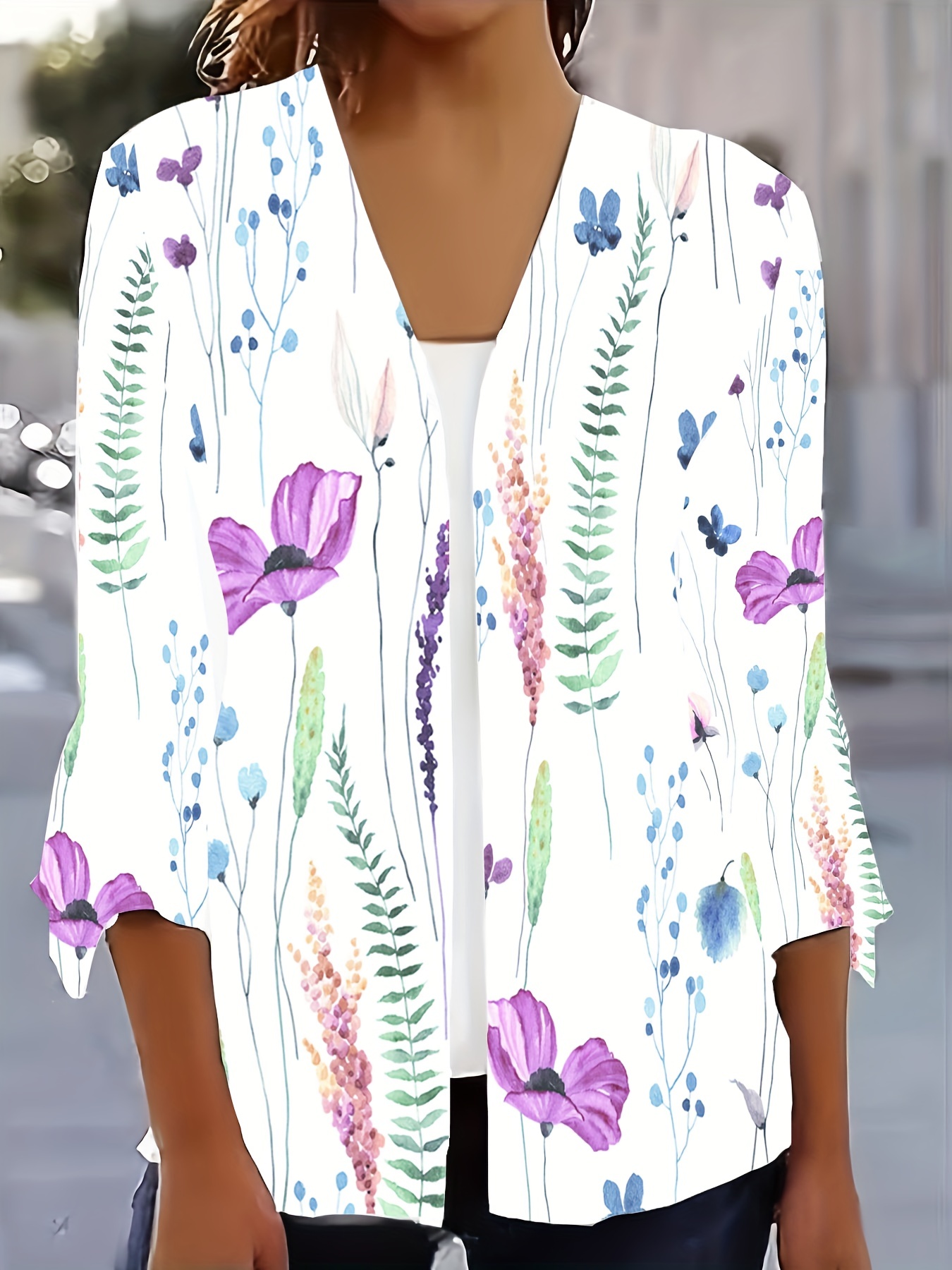 Rosegal Plus Size Floral Print Bell Sleeve Midi Dress A-Line Short Sleeves Women Party Dress Bohemian Maxi Dress Holiady Vestido main image 1