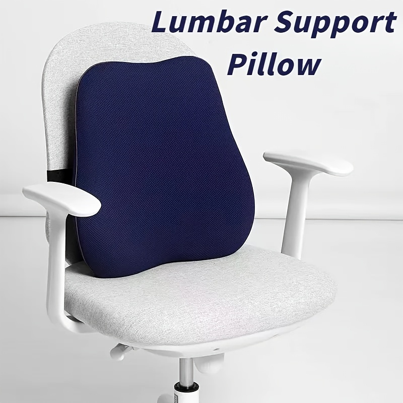 Fleece Lumbar Support Pillow 3 Section Back Pillow Office - Temu