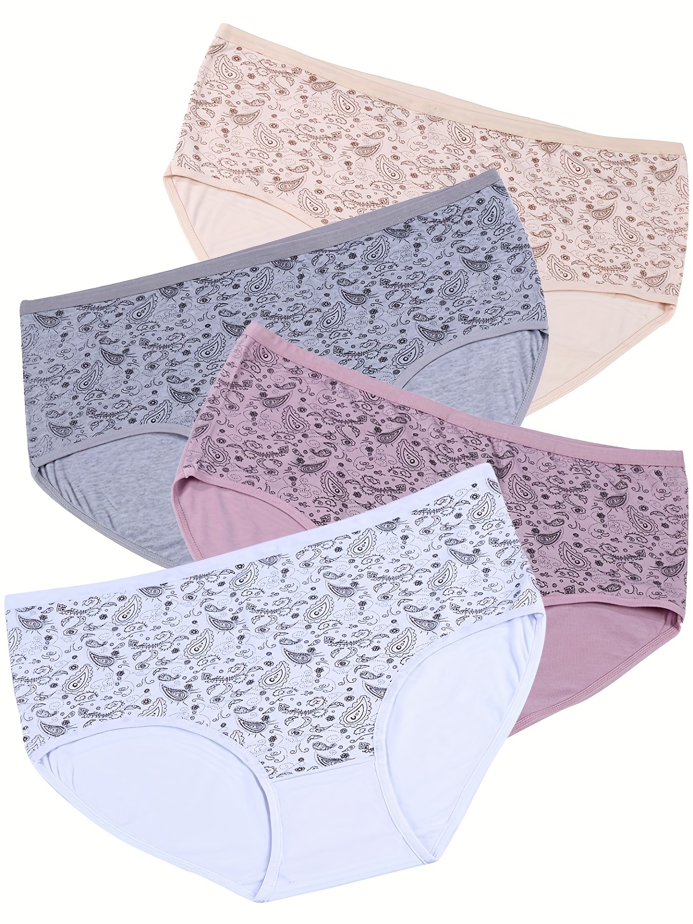 Women Panty Jumbo Size Plain Cotton Underwear Panties Small to 10xl ( Pack  of 3 )