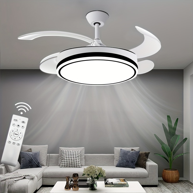 Led Smart Fan Light Ceiling Fan 30w Control Remoto Luz Led Interior  Silencioso Dormitorio Cocina Decoración Lámpara Ventiladores - Industrial Y  Comercial - Temu Spain