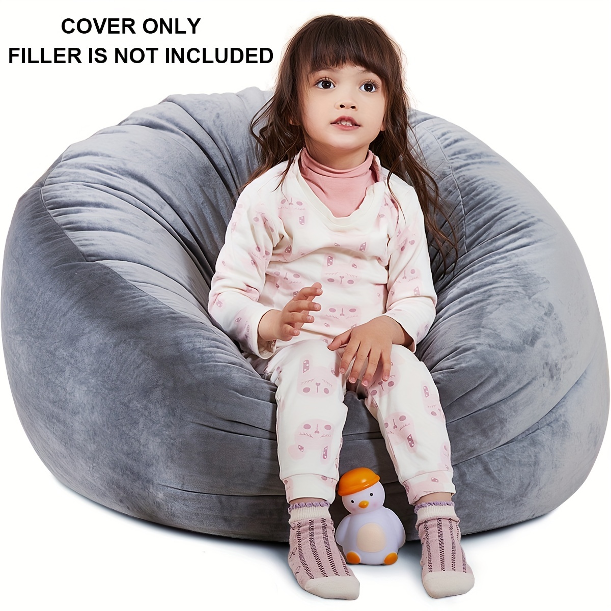 Seat Lazy Sofa Bean Bag Liner Inner for Teens, Kids and Adults. Zipper  Insert Replacement Cover Case Liner, Eazy Cleaning Storing Stuffed Animals.  (