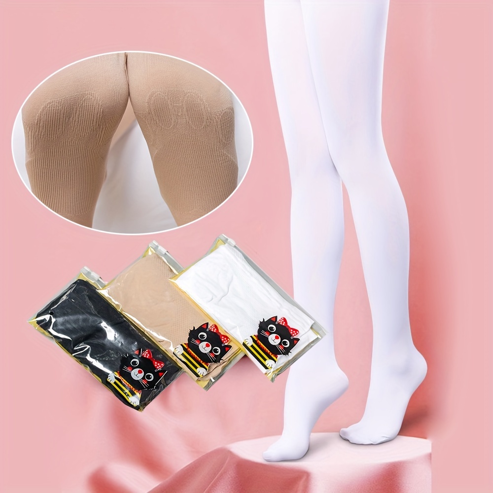 Girls Casual Plain Color Elastic Comfortable Tights Pantyhose Stockings  Leggings For Autumn And Spring - Temu