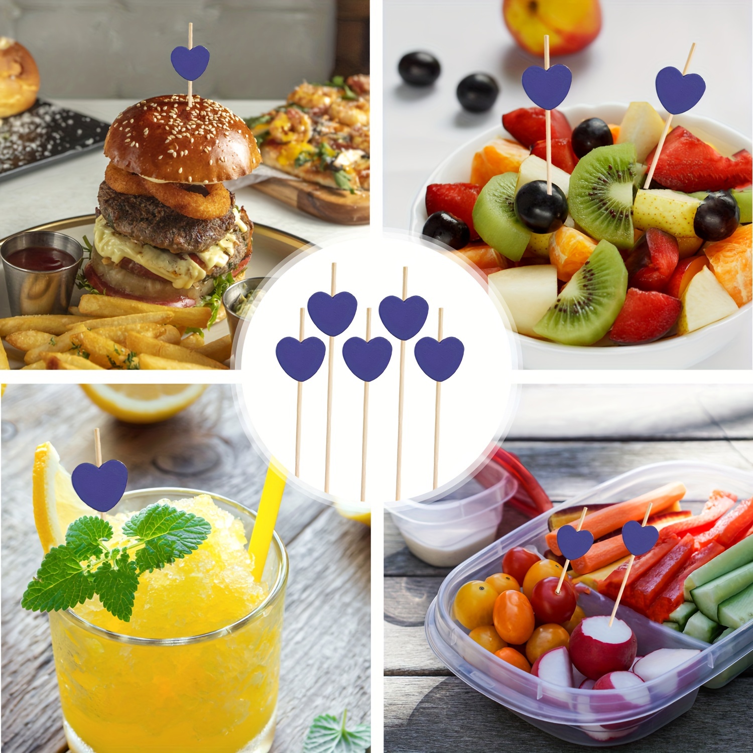 Bamboo Sticks 300-Pack Bamboo Cocktail Picks (6”) – Knot-Topped