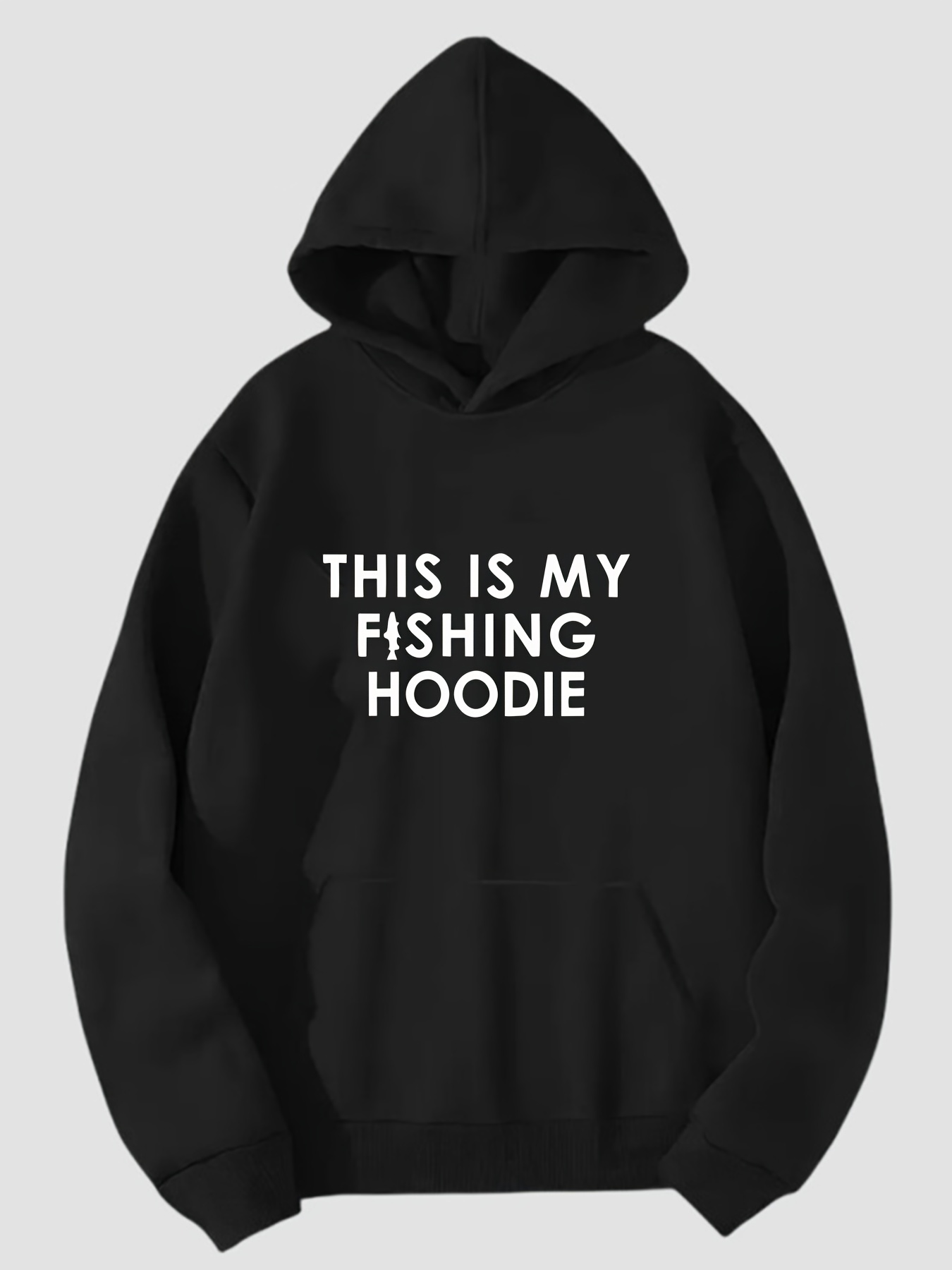 Funny Fishing Hoodie Sweatshirt for Men 