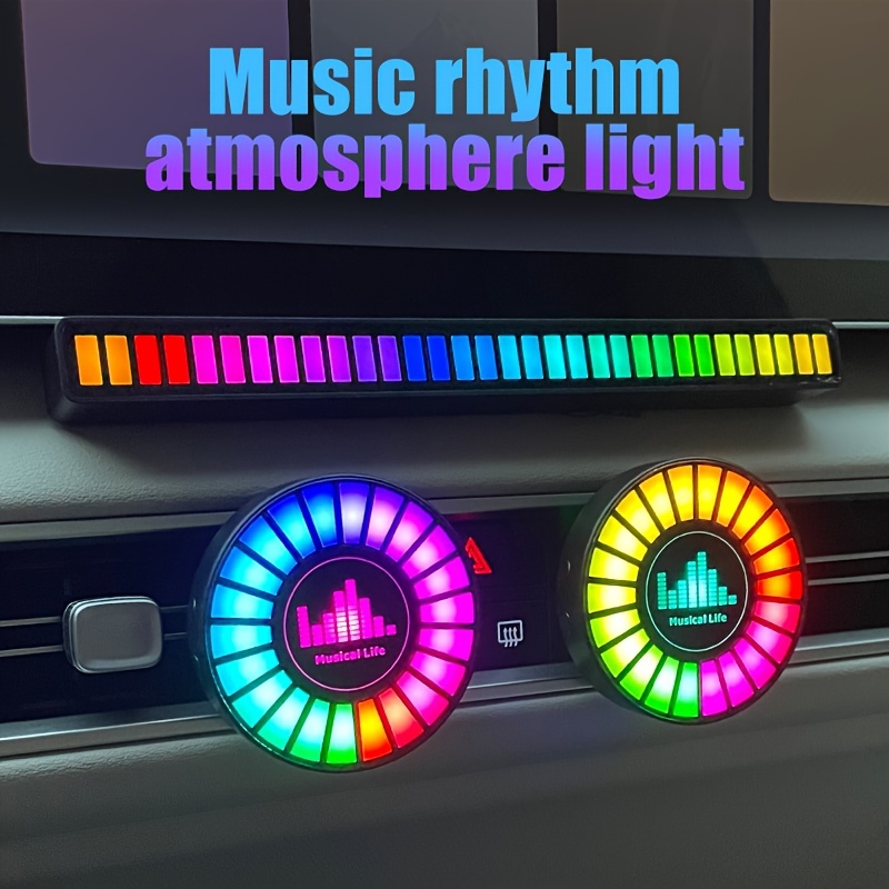 Sichtbare Musik Auto Sound Licht 17 RGB LED Rhythmus Pickup Lampe 3D  Bildschirm Atmosphäre Licht Bar 2 In 1 Umgebungslichter Lufterfrischer -  Temu Austria