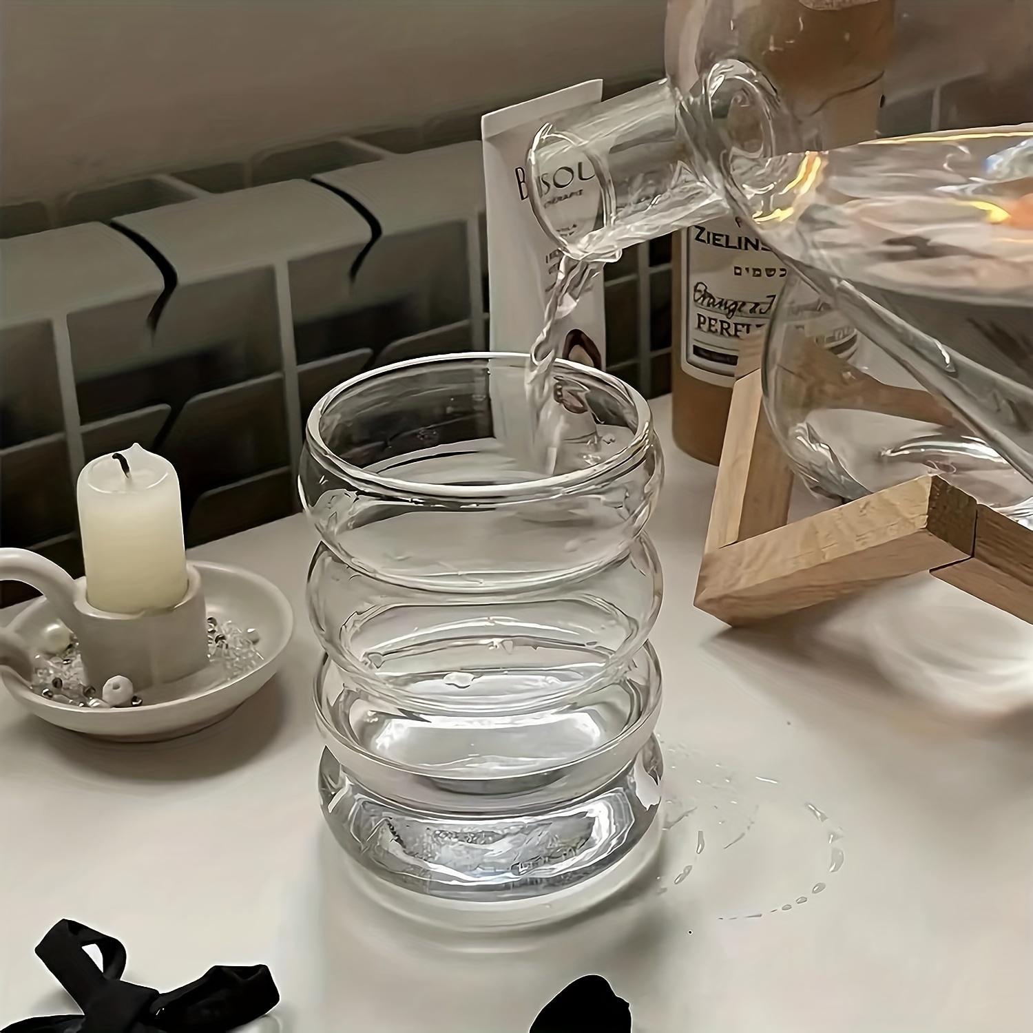 Caterpillar Glass Cups With Straws Cute Glass Water Cups - Temu