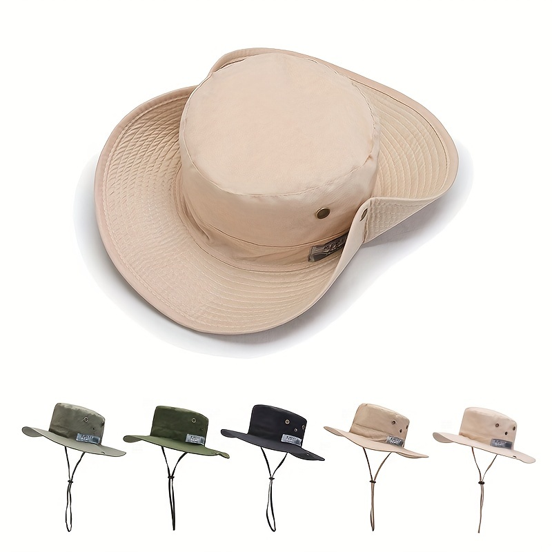 Western Cowboy Hat Breathable Sun Hat Outdoor Camping Fishing