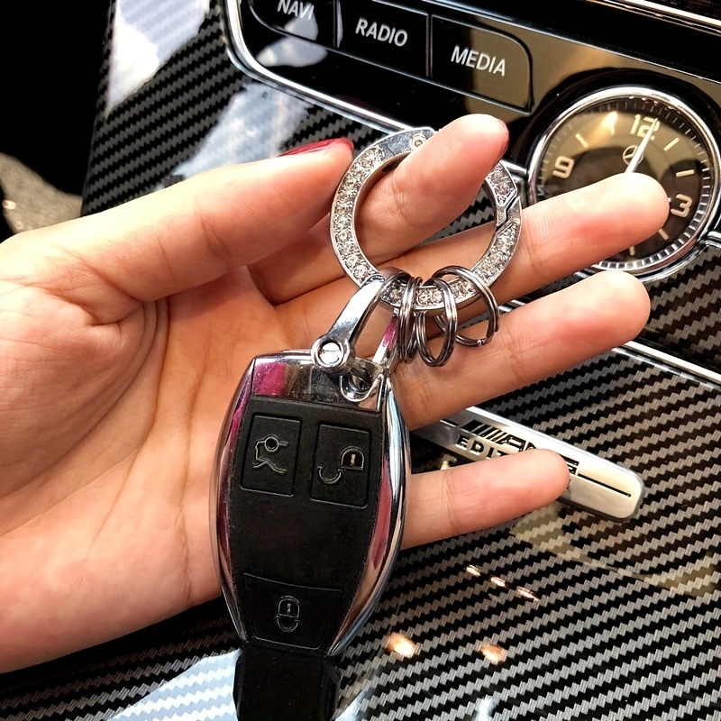 Crystal Bling Auto Schlüsselanhänger für Frauen Glitzer Strass  Schlüsselanhänger Ring Strap Schlüsselanhänger Zubehör Auto Schlüssel  Dekorationen