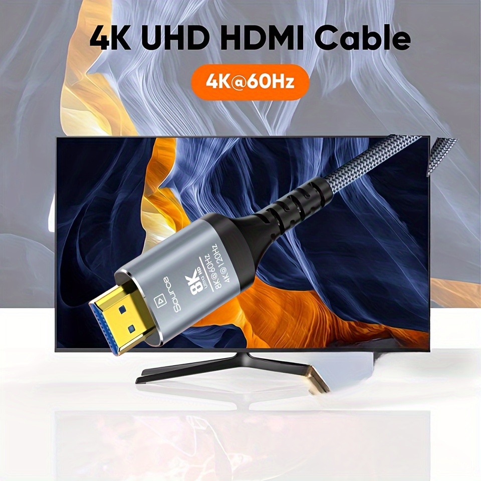 8K HDMI-Compatible Cable 4K@120Hz 8K@60Hz HDMI 2.1 Cable 48Gbps Adapter For  RTX 3080 eARC HDR Video Cable PC Laptop TV box PS5