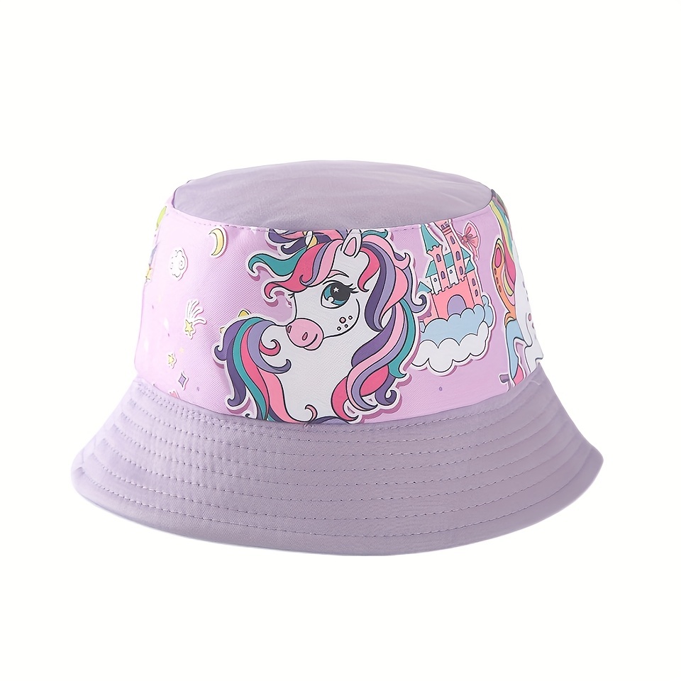 Bucket Hat 2 6 Years Kids Unicorn Rainbow Fashion Hats - Temu