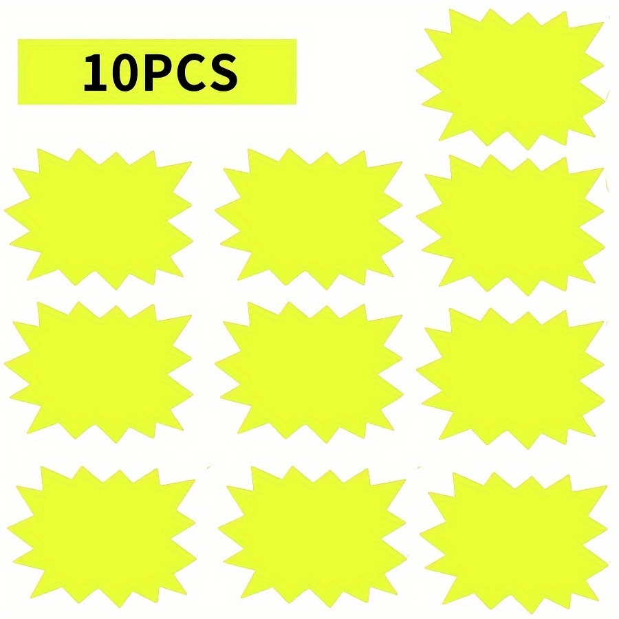 10pcs Pricing Signs Supermarket Display Signs