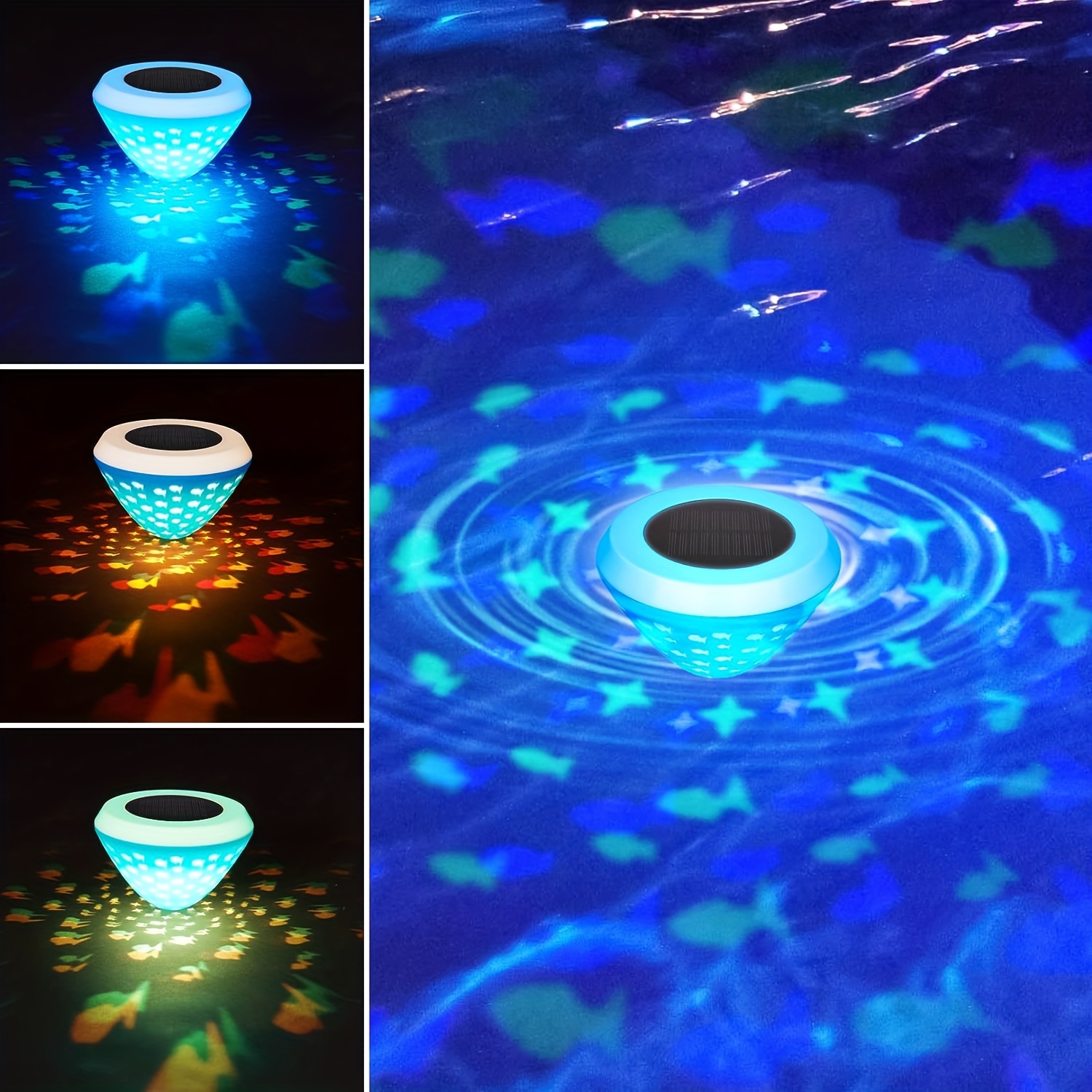 Lampe solaire Led, imperméable, flottante, arc-en-ciel, éclairage d'extérieur,  pour piscines, 7 couleurs changeantes, fontaine d'étang - AliExpress