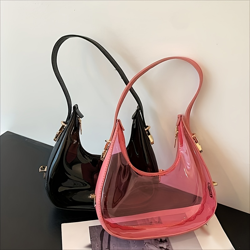 Handle Jelly Basket Handbags Purse Summer Beach Bags for Woman 2023 Evening  Party Plastic Hollow Luxury Brand Ladies Hand Bags