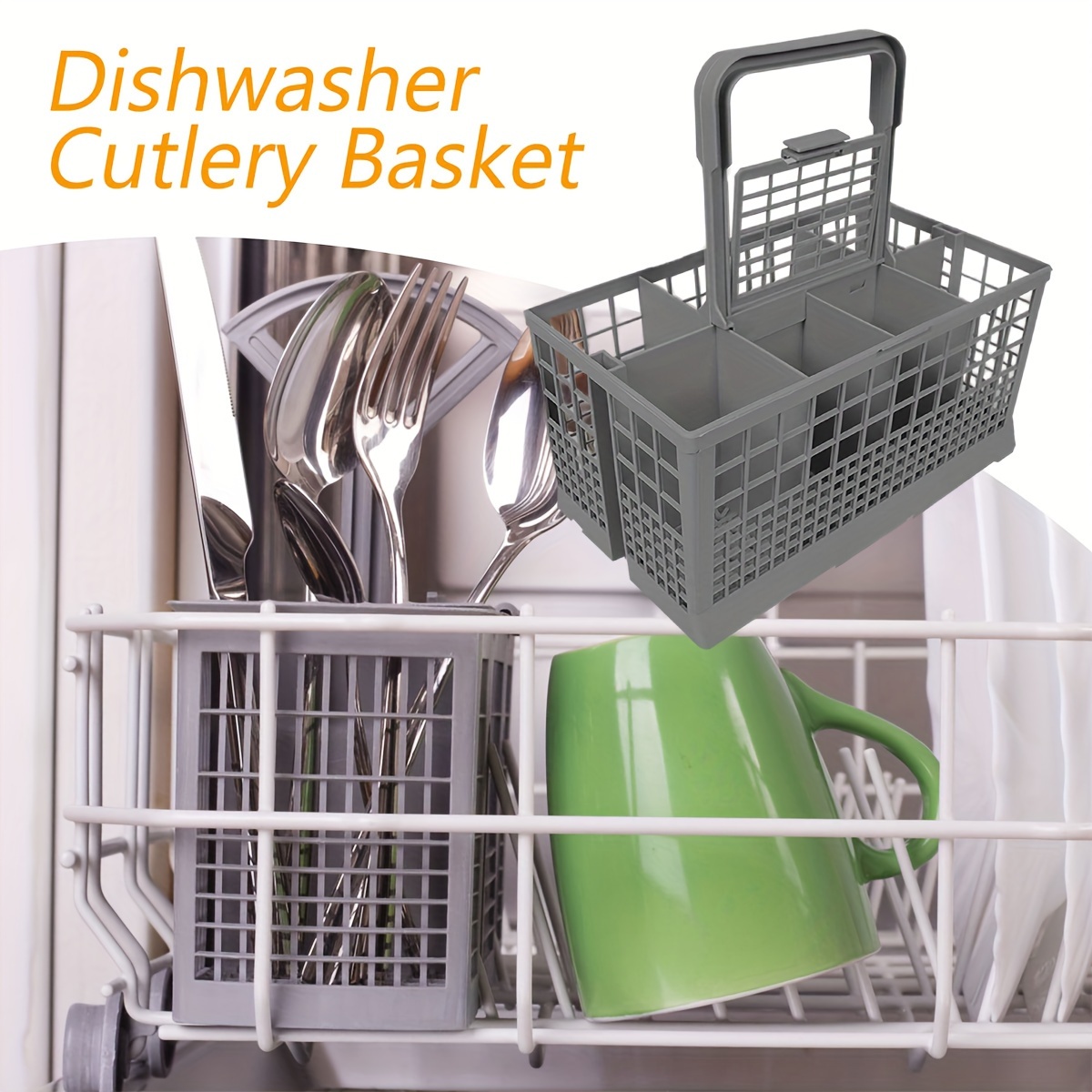 Cesta para lavavajillas para cubiertos, cesta de cubiertos para  lavavajillas, cesta de repuesto para cubiertos, soporte para cuchillos,  tenedores