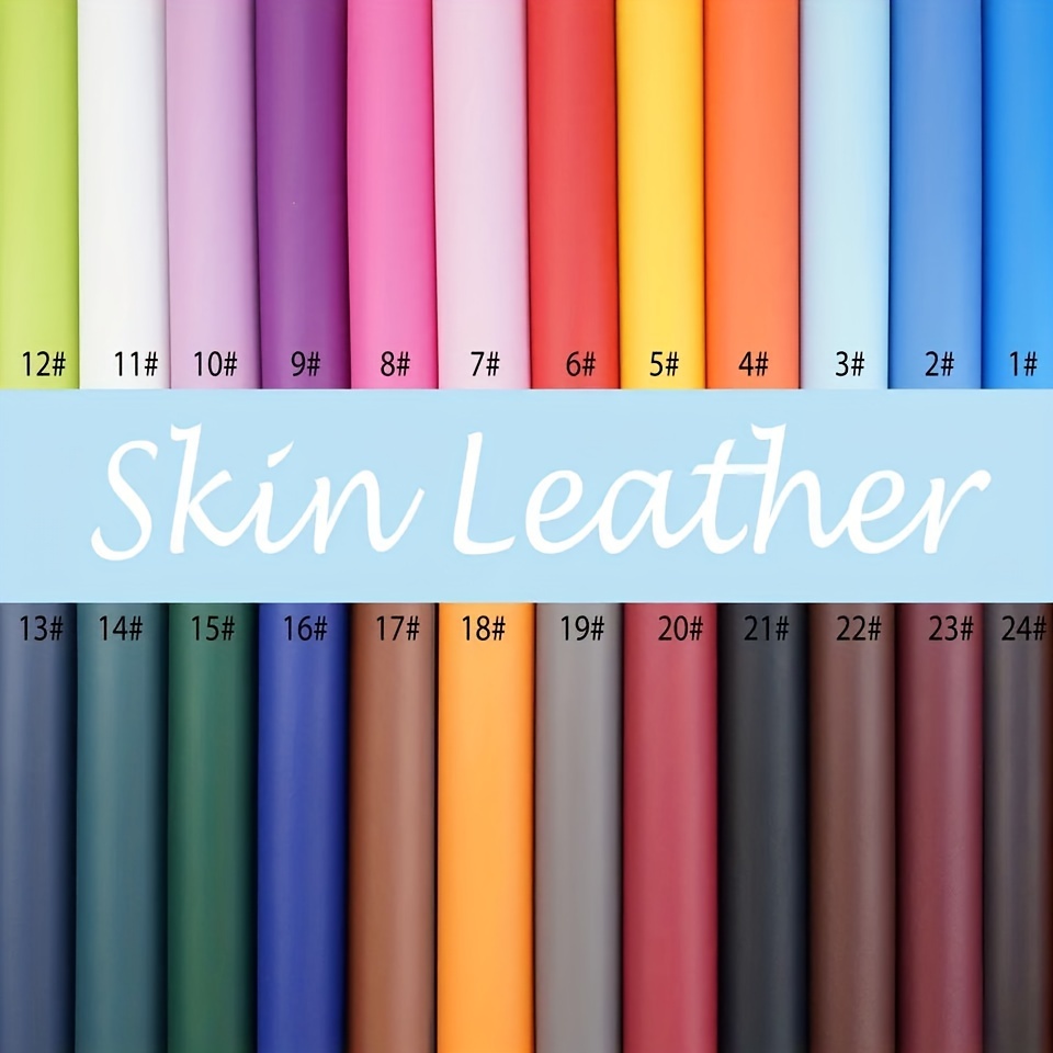 Smooth Solid Color Faux Leather Sheets Faux Leather Is Great - Temu