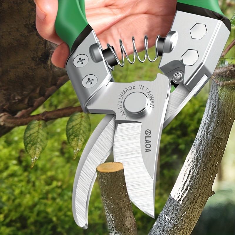 Garden Hand Pruner With SK5 Steel Blades Pruning Shear Garden Cutting Tools  For Tree Trimmers Orchard Shears