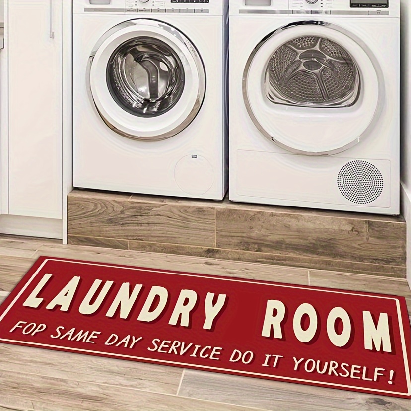 1pc Tappeti Per La Lavanderia Non-Slip Laundry Mat, Tappeti Per Il  Pavimento Della Cucina Farmhouse Accessori Per La Decorazione Del Bagno  Della Lavan