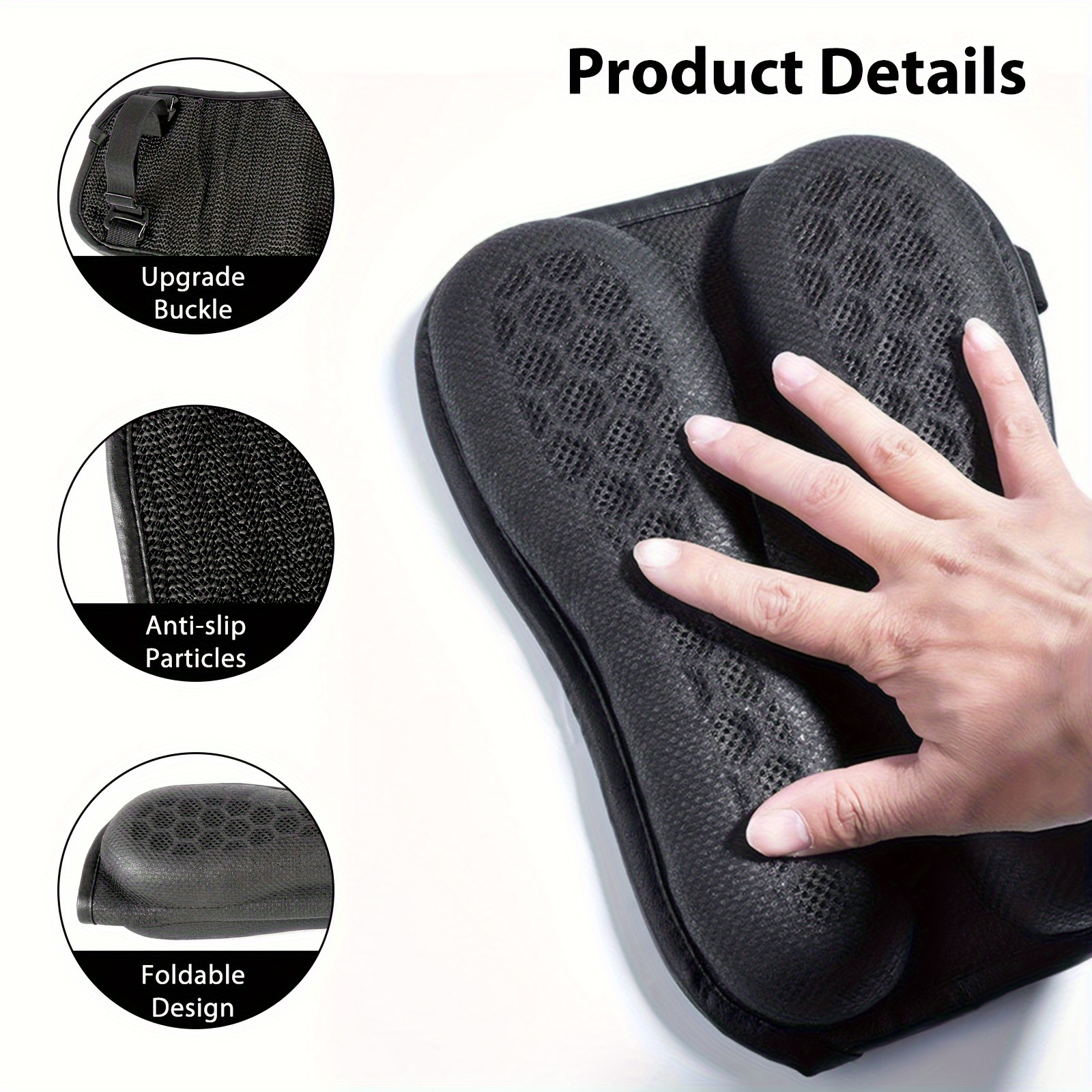 Universal Motorcycle Seat Cushion 3d Honeycomb Breathable - Temu