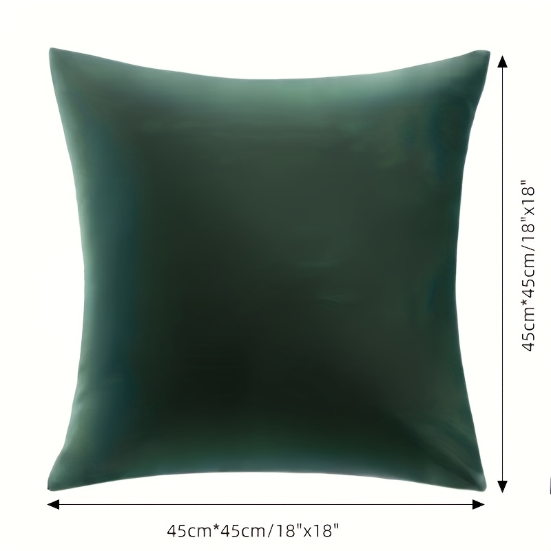 Green pillow covers, 18x18 inch (45cm),Set of 2