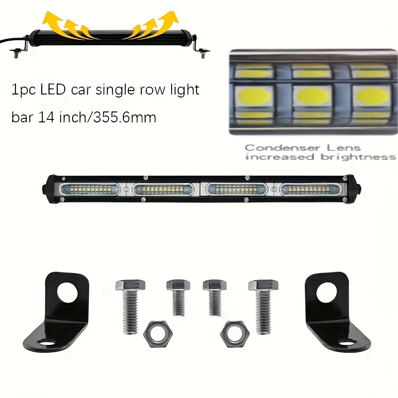 Willpower Single Row LED Light Bar 90W 120W 150W 180W 210W 240W Spot Fog  Lamps for Barra Led Work Offroad Driving Truck 12V 24V