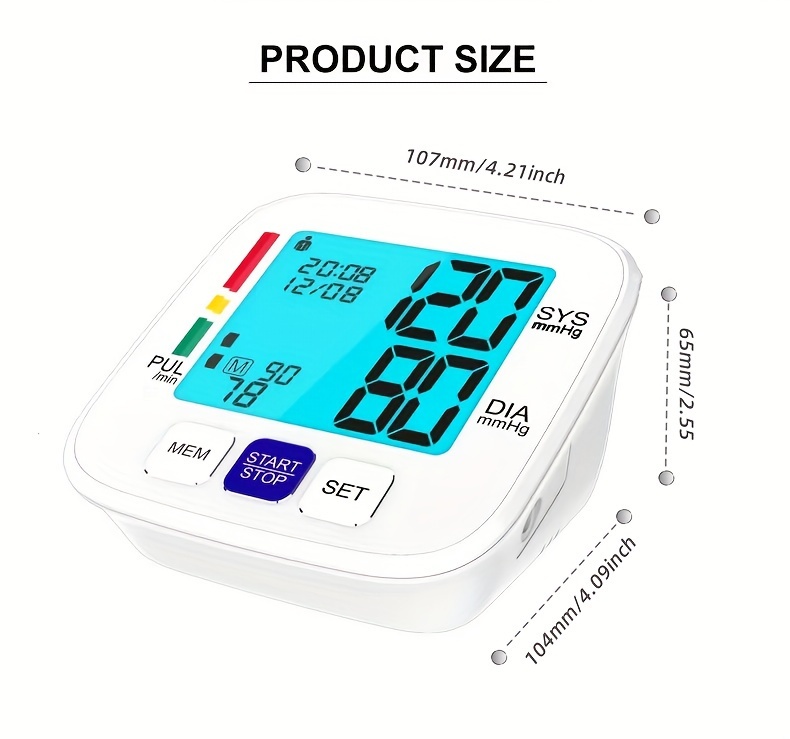 Blood Pressure Monitors For Home Use Bp Cuff Automatic Upper - Temu