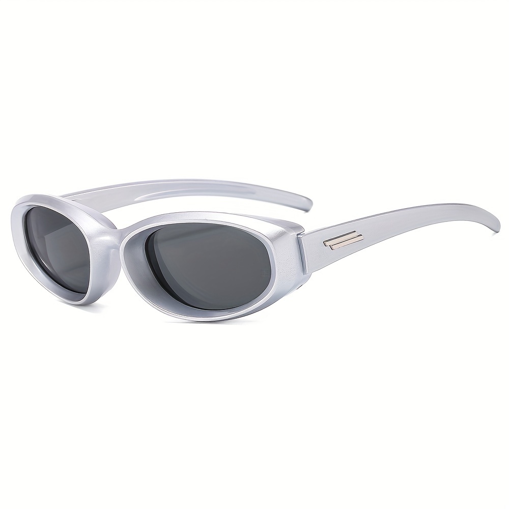 Men's Oval Punk Sports Sunglasses Fashion Chunky Glasses - Temu