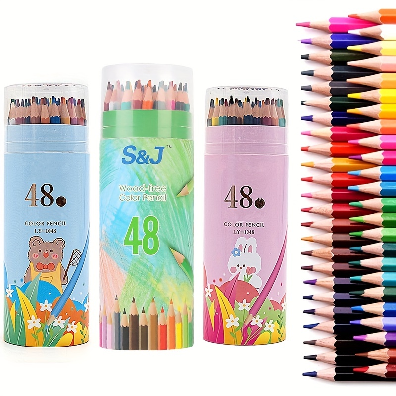 H&B 48PCS Pieces Sketch Color Lead Set pencil drawing ideas, Sketch Pencil