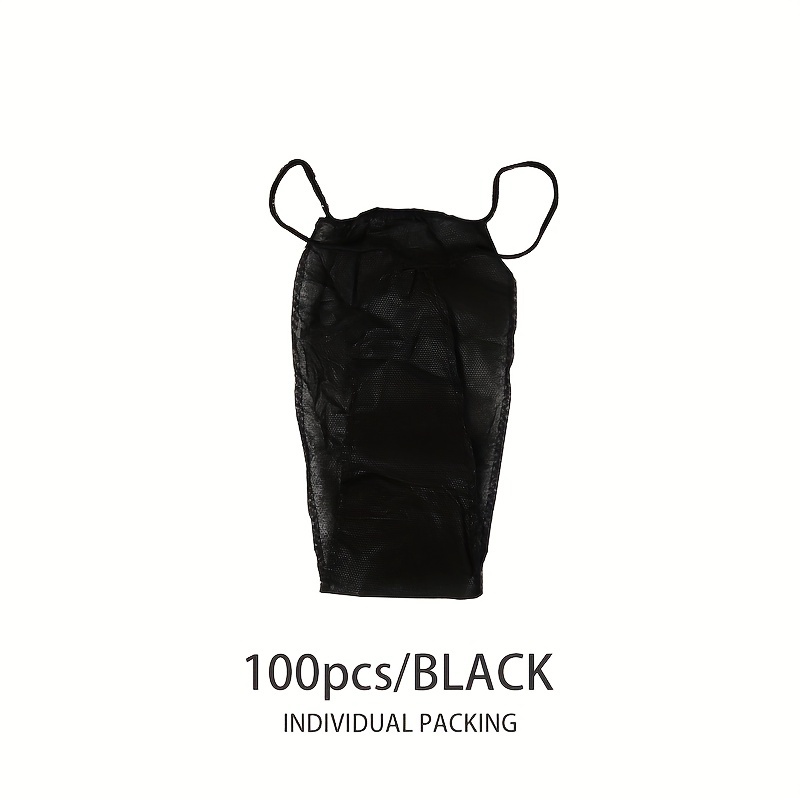 Reflections Disposable Bikini Underwear, Black Disposable Panties for  Women, 100 Ct