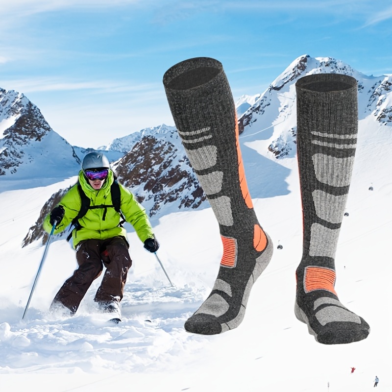 Chaussettes de ski pour homme douces et chaudes