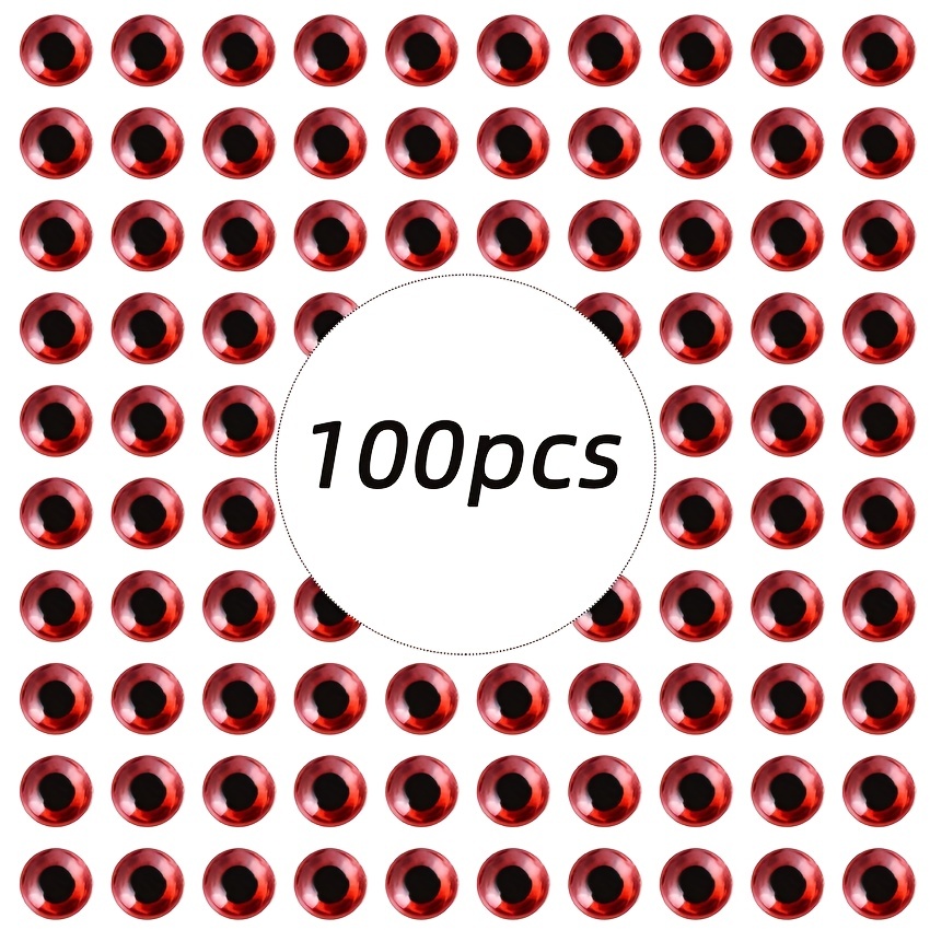 100pcs / Lot Leurre Pêche 3d Yeux Holographiques 3mm 4mm 5mm - Temu France
