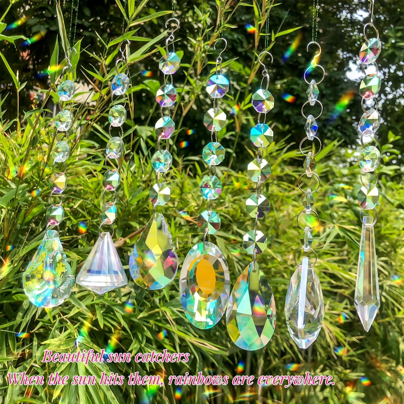 Suncatcher For Window Crystal Rainbow Maker Chandelier - Temu